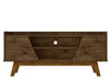 Manhattan Comfort Mid-Century Modern Marcus 53.14\" TV Stand with Solid Wood Legs - Rustic Brown