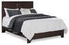 ["Yorkdale Panel Bed with Headboard & Frame, Made in Canada, Brown - Queen Size"]