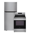 LG 2-Piece Kitchen Appliance Package – Platinum Silver 