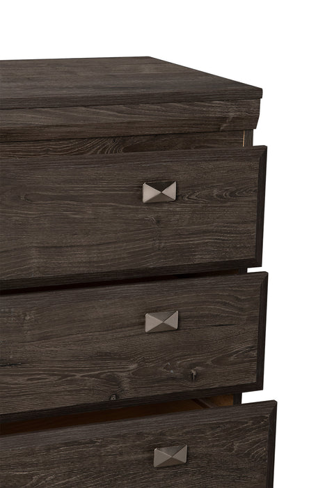 Yorkdale Bedroom Chest of Drawers, 5-Drawer, 31.1\"W x 47.4\"H, Made in Canada - Grey