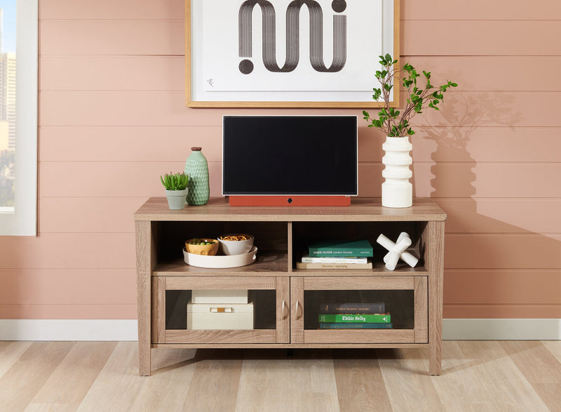 Bailey 47\" TV Stand with Storage and Cable Management for TVs up to 55\"- Grey