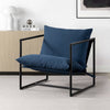 Aidan Metal Frame Sling Accent Chair with Cushions - Navy | Aidan fauteuil d’appoint à sangle avec cadre en métal et coussins - Bleu marine