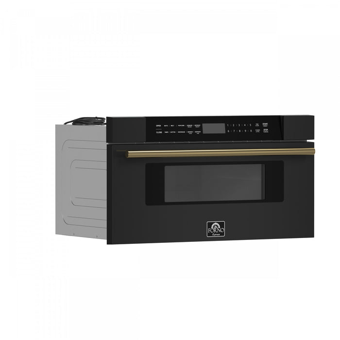 Forno Capoliveri Espresso 30-Inch Microwave Drawer, Black, 1.2 cu.ft - FMWDR3000-30BLK