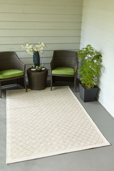 Eve Contemporary 7'10\" x 10'10\" Area Rug in Brown Indoor Area Rug