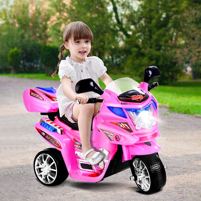 Costway Kids Ride On Motorcycle 3 Wheel 6v Battery Powered Electric Toy Power Bicycle