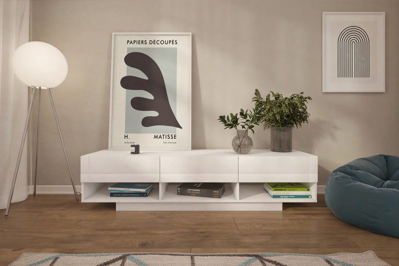 Nordika 72\" Stereo TV Stand - White