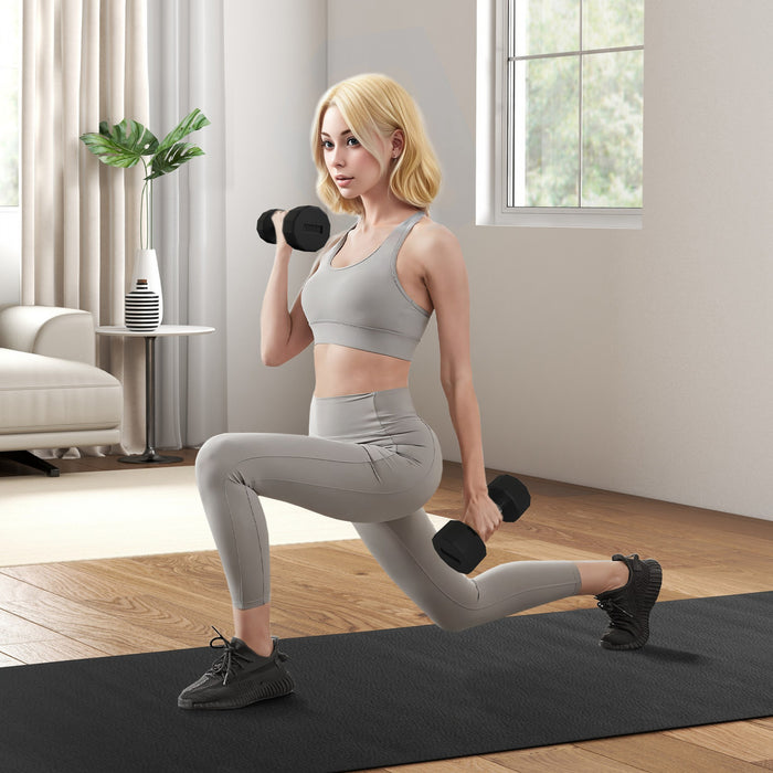 Soozier Weights Dumbbells Set with Non-Slip Grip for Home Gym, 2 x 15lbs