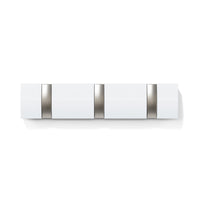 Umbra 3 Flip Wall-Mounted Hooks - White