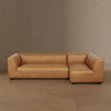 Lukas Contemporary Modern 118" Right-Facing 2-Piece Sectional Sofa in Camel | Canape sectionnel moderne contemporain Lukas 2 pieces, 118", oriente a droite, couleur camel