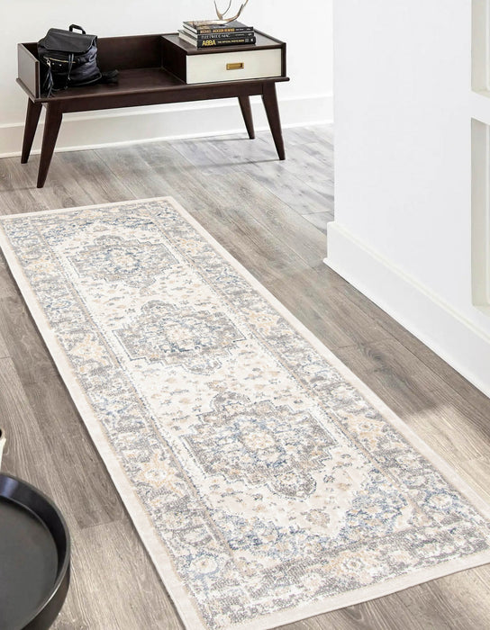 Bijara Blue Runner Area Rug - 2'8\" X 8'2\" 