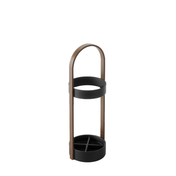 Umbra Modern Steel Bellwood Umbrella Stand - Black and Walnut