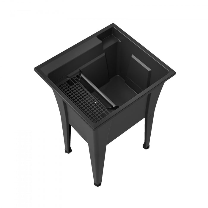 Palary Laundry Tub Accent Cabinet - Black