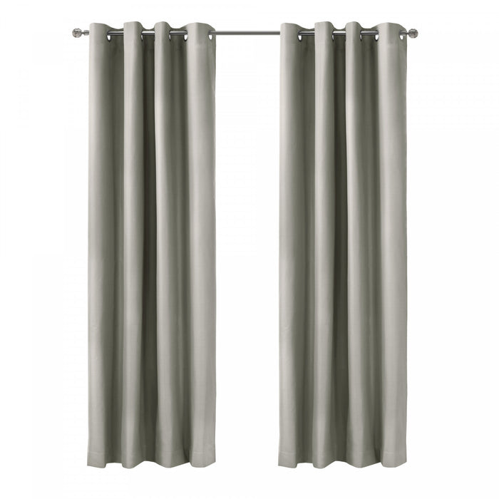 Thermaplus Alpine Light Grey Blackout Grommet Curtain Panel - 52 x 95