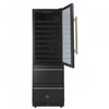Forno Azienda 24" Dual Zone Wine Cooler, 15.8 Cu.Ft, 108 Bottles & 100 Cans, Black - FWCDR6628-24BLK Refrigerator | Azienda cellier a vin 24 po a deux zones, 15,8 pi³, 108 bouteilles et 100 canettes, noir – FWCDR6628-24BLK