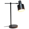 Camden Industrial Metal Desk Lamp, Onyx, 21.8"H | Camden Lampe de bureau industrielle en metal, Onyx, 21,8 po H