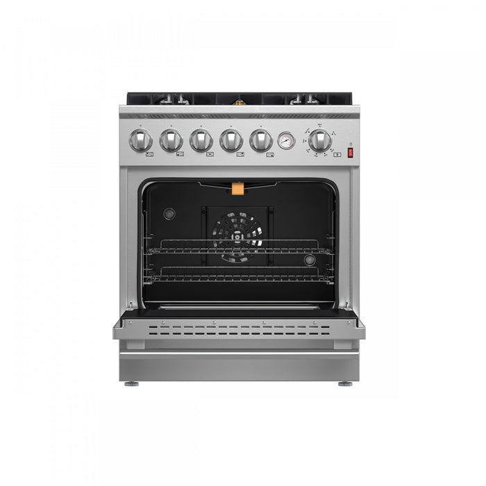 Forno Giovanni 30-inch Gas Range Stainless Steel, 4.32 cu.ft, -FFSGS6274-30