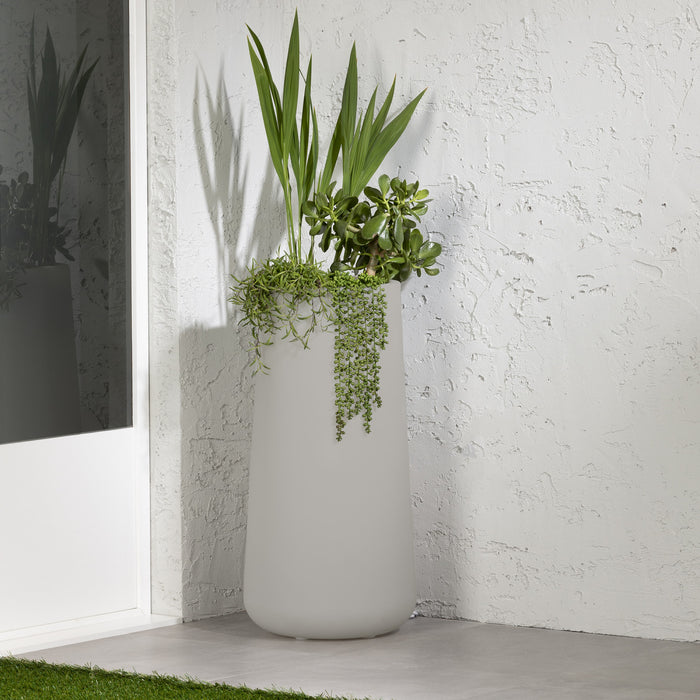 Dalya Tall Outdoor Pot Planter - Greige