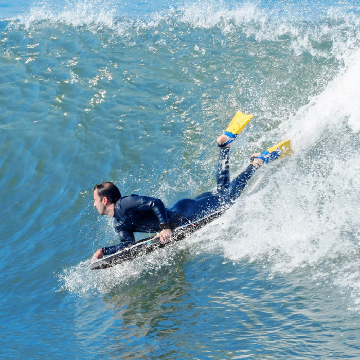 Costway 33\" Lightweight Body Board With Eps Core Xpe Deck Hdpe Bottom Crescent Tail Multi-color