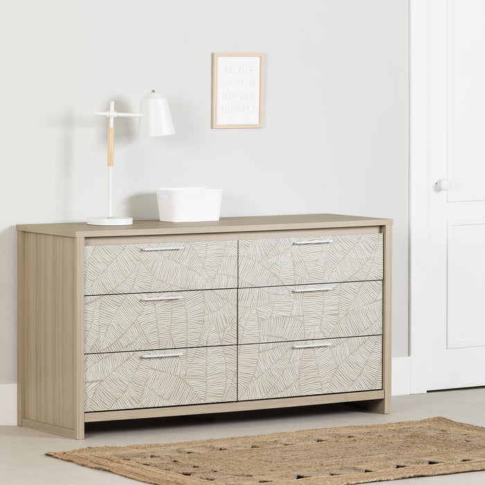 Munich 6-Drawer Dresser - Soft Elm White