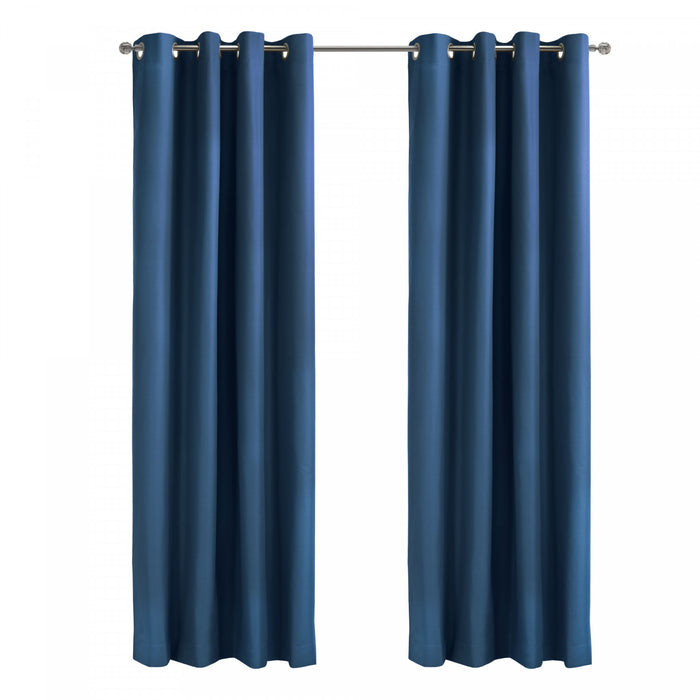 Thermaplus Alpine Navy Blackout Grommet Curtain Panel - 52 x 63