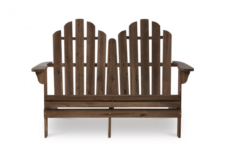 Adirondack Double Bench Patio Seat - Teak