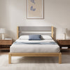 Kumiki Interlocking Bamboo Platform Bed with Headboard - Full Size | Kumiki lit plateforme à emboîtement en bambou avec tête de lit - Double