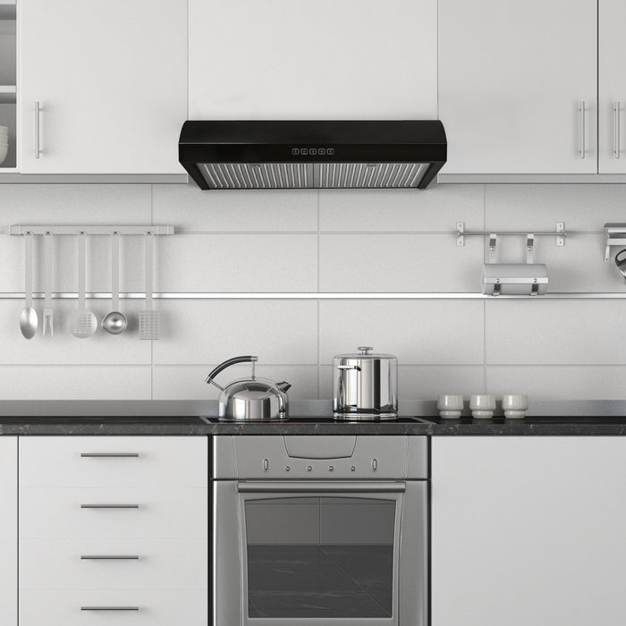 Hauslane  Chef 30-in Convertible Black Undercabinet Range Hood