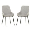 Thora Taupe Upholstered Accent Dining Chair (Set of 2) | Chaise d'appoint de salle a manger Thora rembourree taupe (ens. de 2)