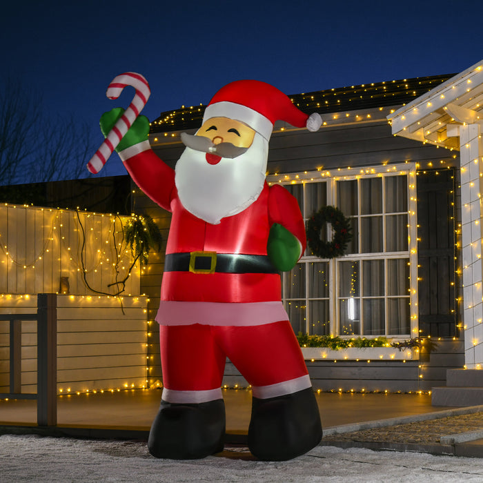 Homcom 8ft Santa Claus Inflatable Christmas Decoration