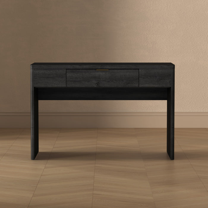 Evelyn Modern 47\" Writing Desk in Charcoal Gray (1-Drawer)