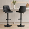 HOMCOM Bar Stools Set of 2, Adjustable Swivel Counter Height Barstools