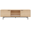 Nordika Hamilton 70\" TV Stand with 2 Storage Cabinets - Natural Blonde Oak