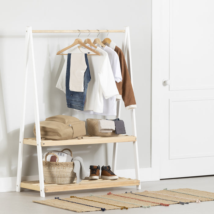 Sweedi Kids Wooden Clothes Rack - White