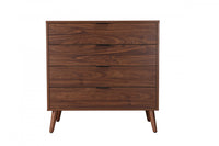 Flashby Chest With 4 Drawers - Faux Walnut 