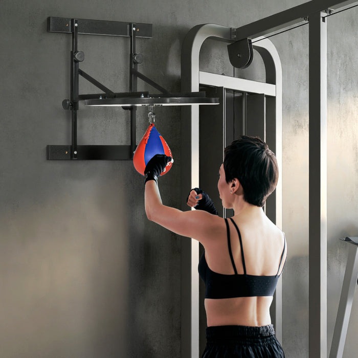 Soozier Speed Bag Platform Wall Mounted Speed Bag Boxing Height Adjustable