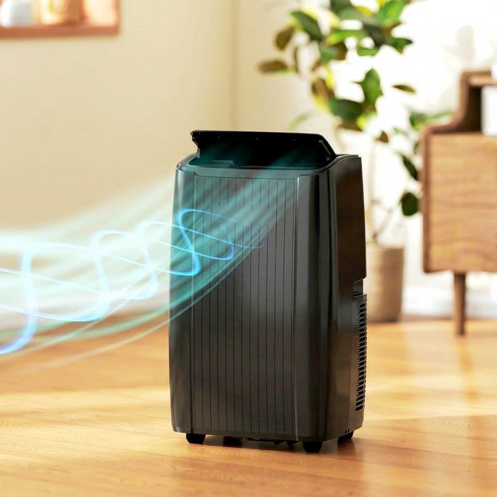 HOMCOM 12000 BTU AC Unit, Portable Air Conditioner with WiFi Control, Black