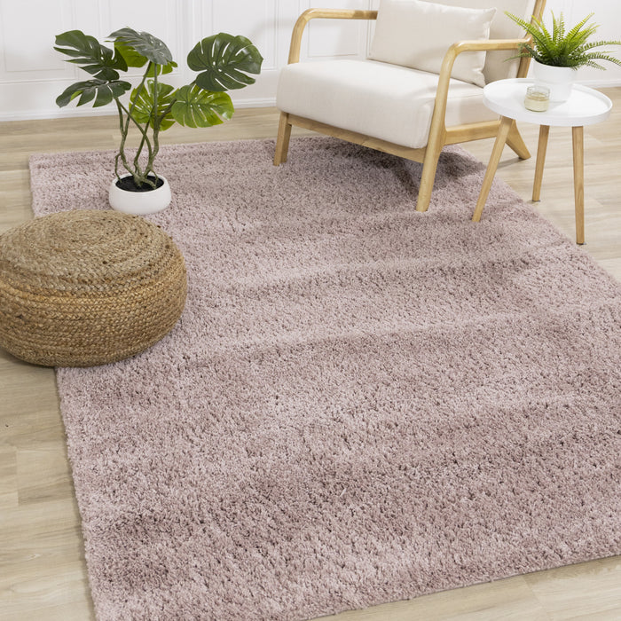 Taylor Pink Comfort Shag Rug, 7'10\" x 10'6\" Indoor Area Rug