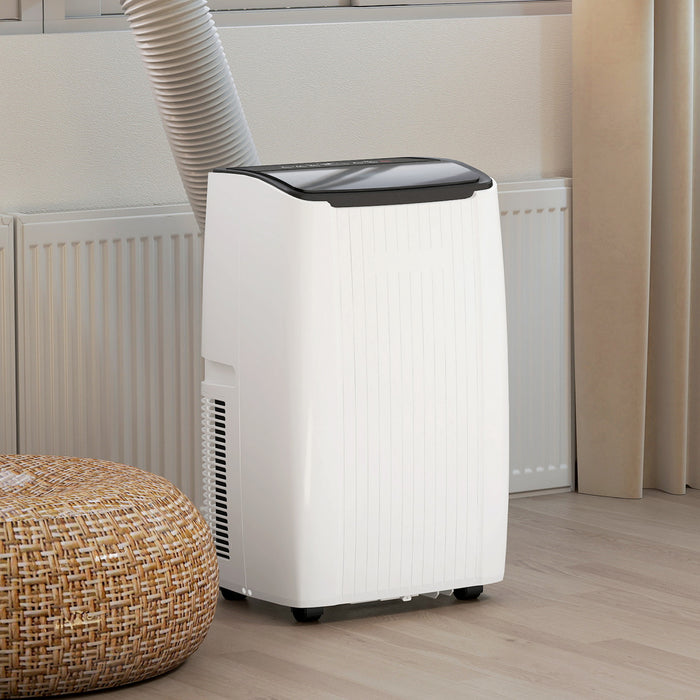HOMCOM 14000 BTU AC Unit, Portable Air Conditioner with WiFi Control, White
