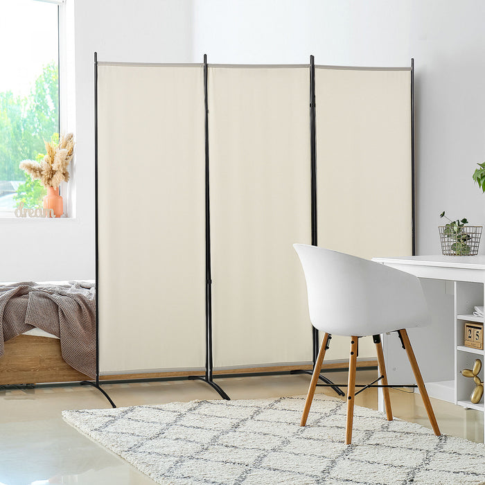 Homcom Double Hinged Room Divider, 3 Panel Privacy Screen