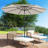 Costway 10ft Patio Umbrella Outdoor W/ 59 LBS Heavy-Duty Round Umbrella Stand