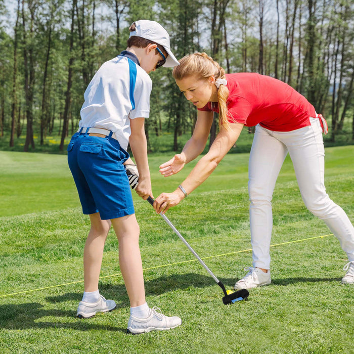 Ultimate Junior Golf Club Set For Children Includes 165cc #3 Fairway Wood & #7 Iron Blue