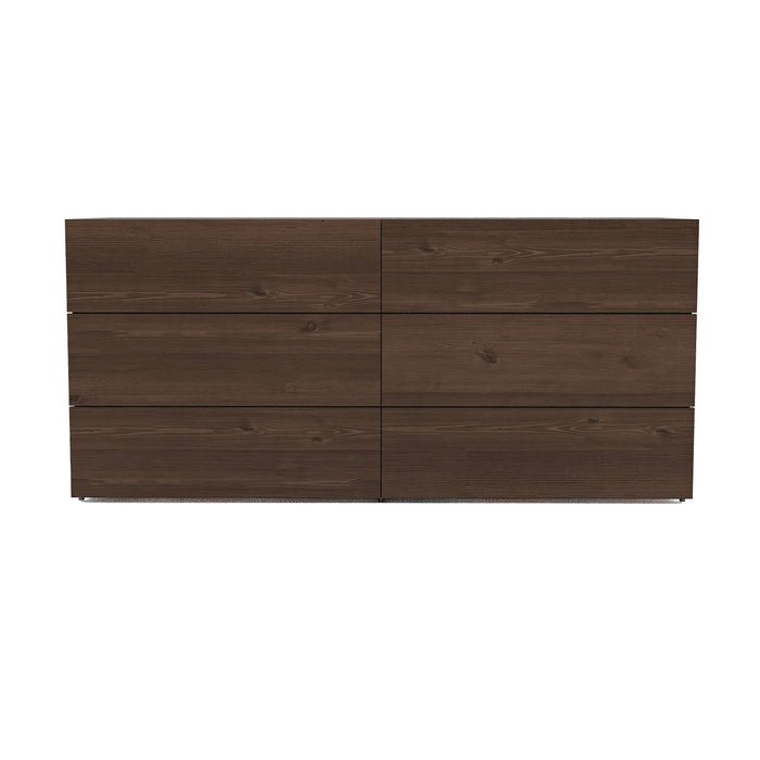 Nordika James 6-Drawer Dresser - Truffle