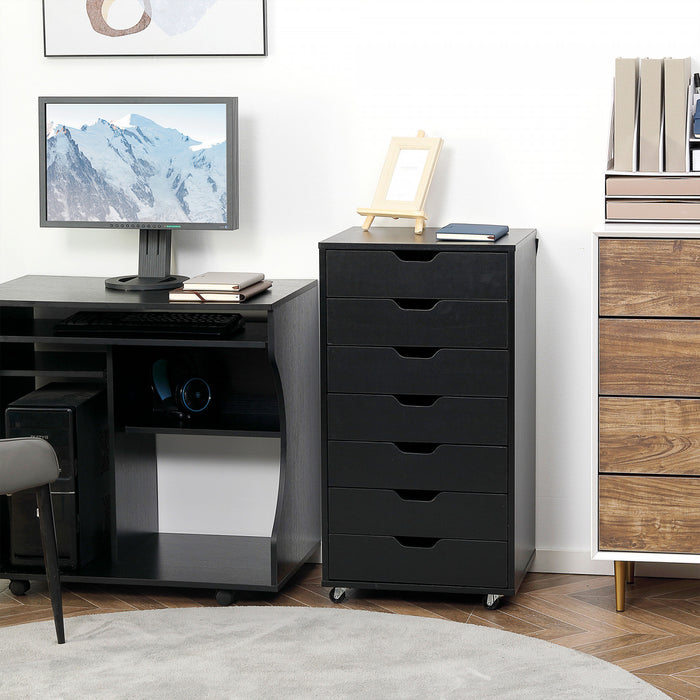 Vinsetto 7-drawer Vertical Filing Cabinet Office Storage Cabinet