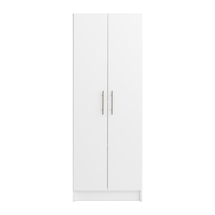 Elite Deep Storage Cabinet with Fixed & Adjustable Shelves - White