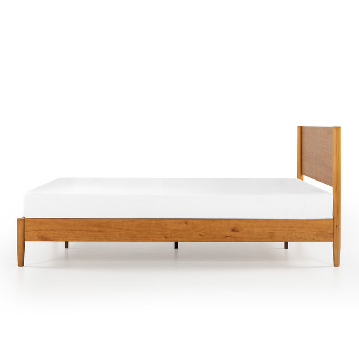 Allen Bamboo Platform Bed with Headboard - Queen Size