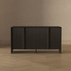 Novara Contemporary 60" Sideboard in Black (4-Door) | Buffet contemporain Novara 60" en noir (4 portes)