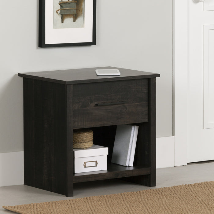 Fernley 1-Drawer Nightstand - Rubbed Black