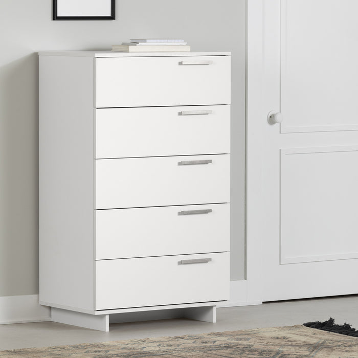 Cavalleri 5-Drawer Chest Storage Unit - Pure White