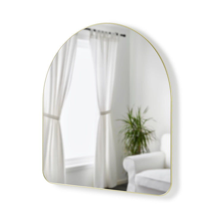 Umbra Arched 34\" x 36\" Mirror - Brass