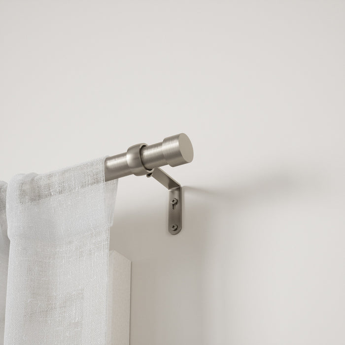 Umbra Cappa Nickel Expandable 1\" Curtain Rod - 36\"-66\" 